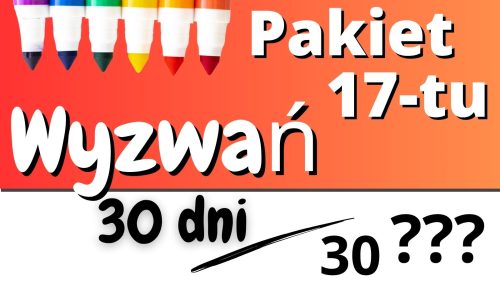 Pakiet wszystkich 17-tu Wyzwań 30 DNI - Rysuj z Krissem